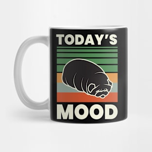 Vintage Cute Chonky Pug Today's Mood Mug